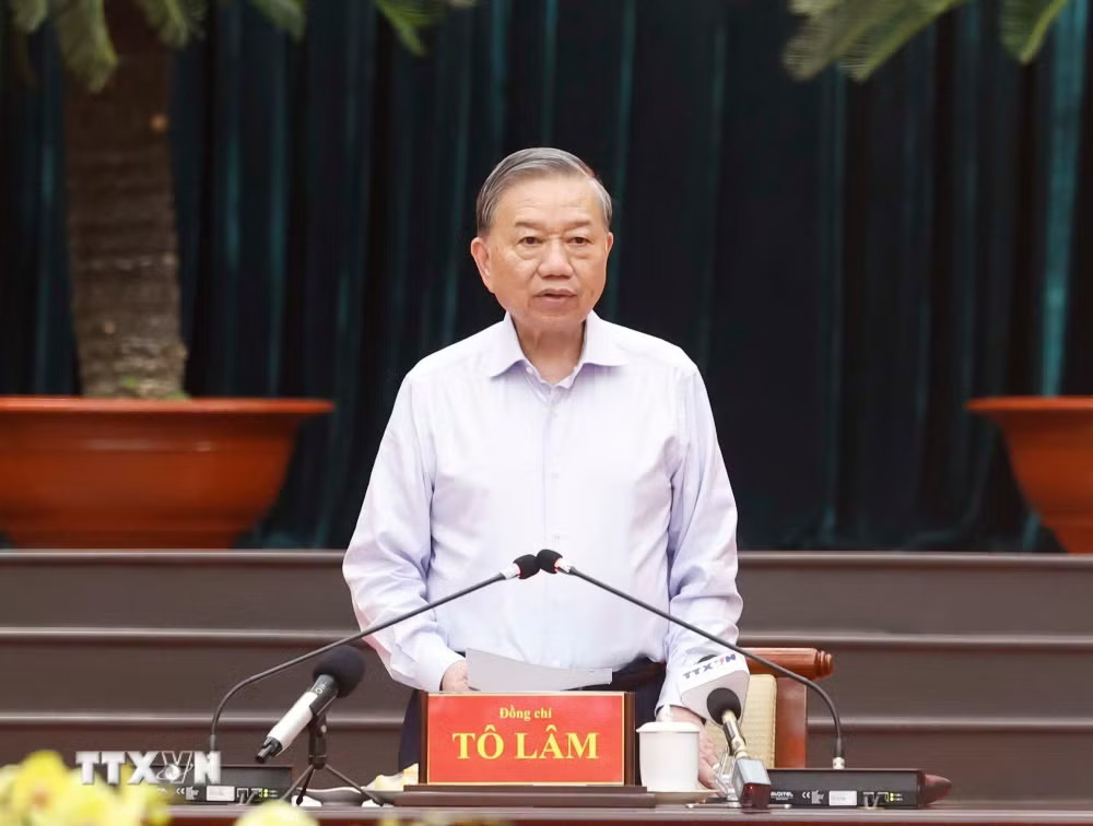 Tổng QQ8823 Nổ Hũ, QQ88k Game Bài nước Tô Lâm phát biểu chỉ đạo. (Ảnh: Thống Nhất/TTXVN) ttxvn-2704-tong-bi-thu-chu-tich-nuoc-ban-thuong-vu-thanh-uy-thanh-pho-ho-chi-minh-7.jpg