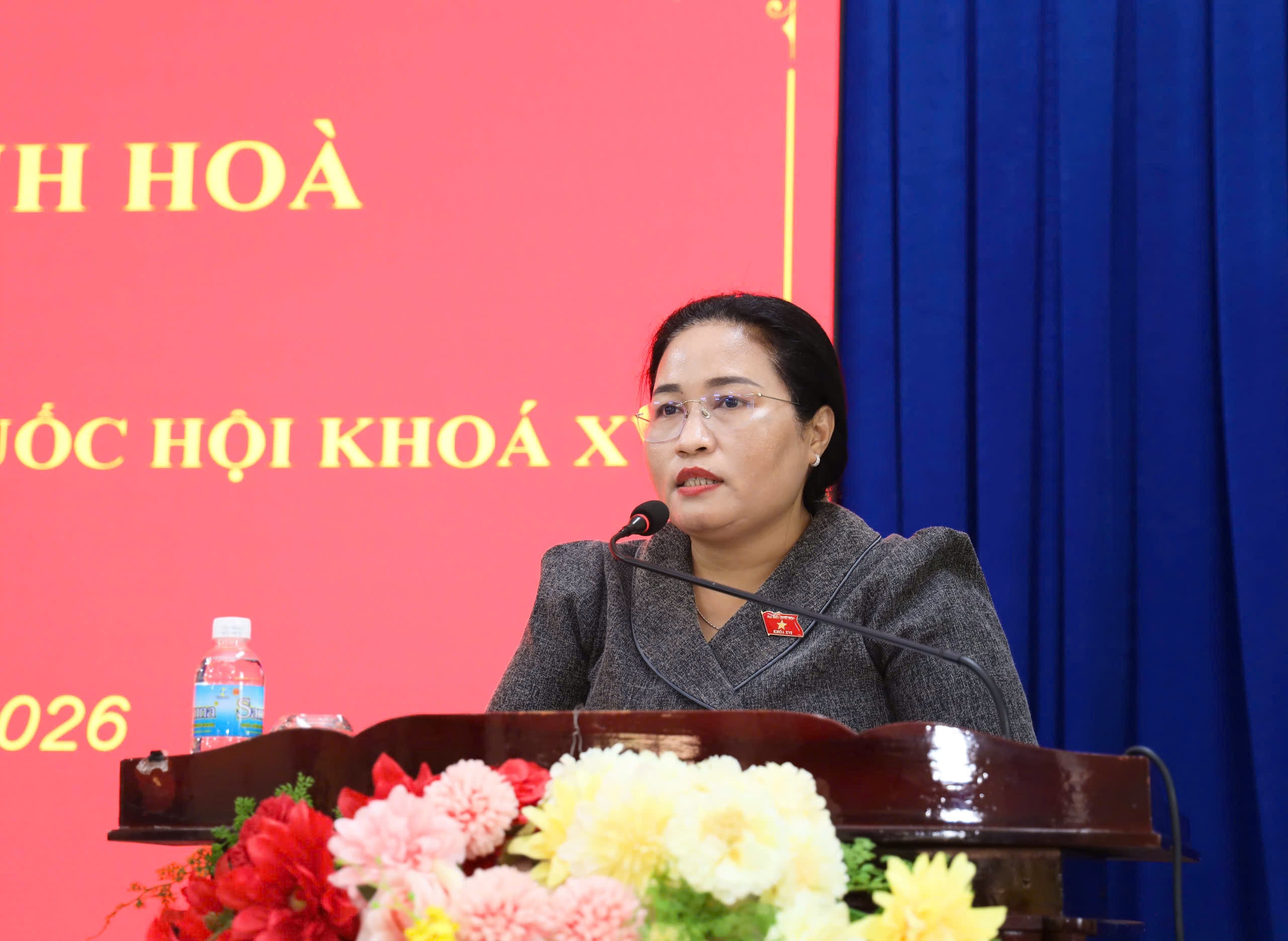 Giám đốc Sở Dân tộc và Tôn giáo tỉnh Khánh Hòa, ĐBQH Chamaléa Thị Thủy thông tin kết quả Kỳ họp thứ Nhất, Quốc hội Khóa XVI