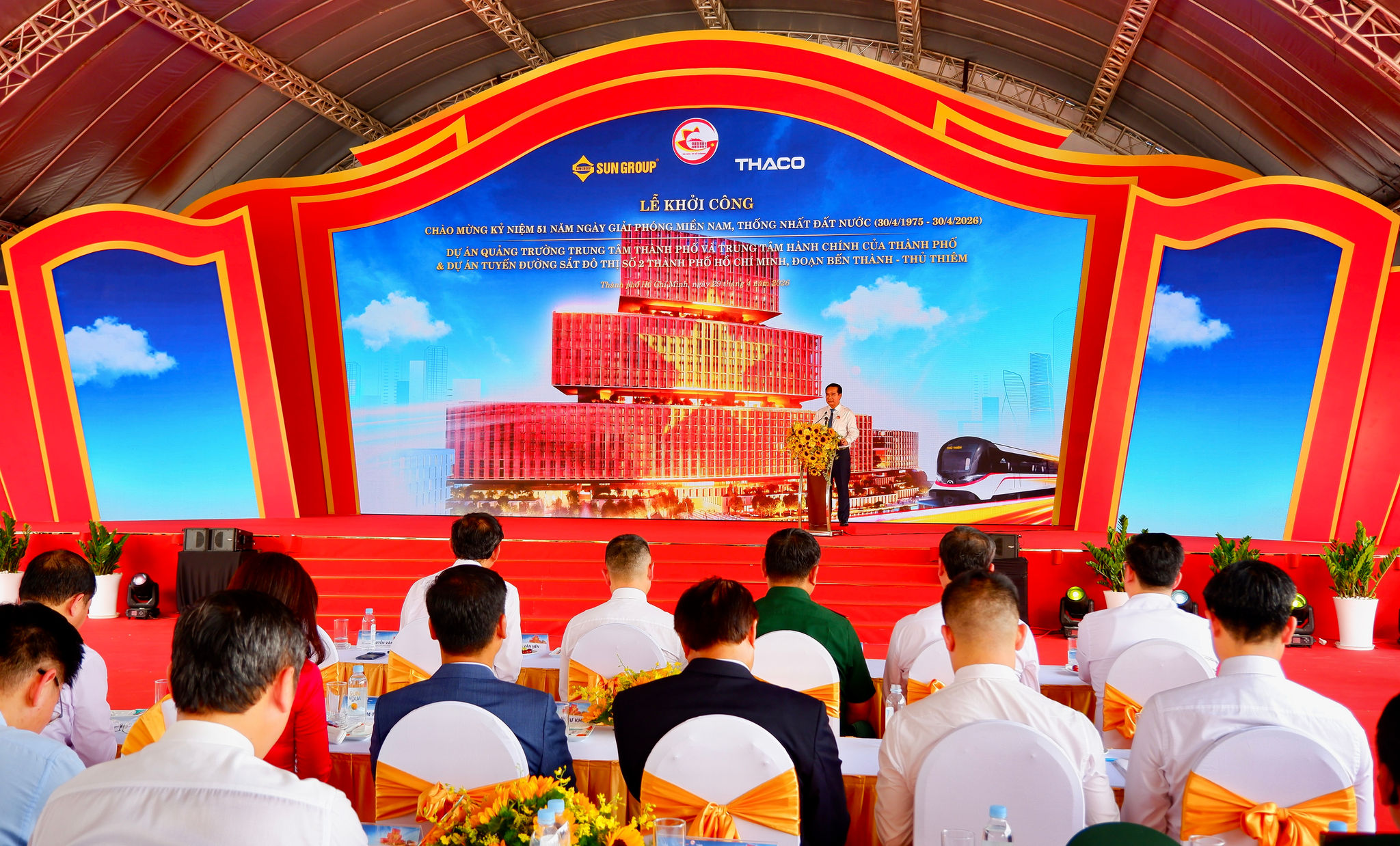 Quang cảnh buổi lễ. Ảnh: Hoa Lê