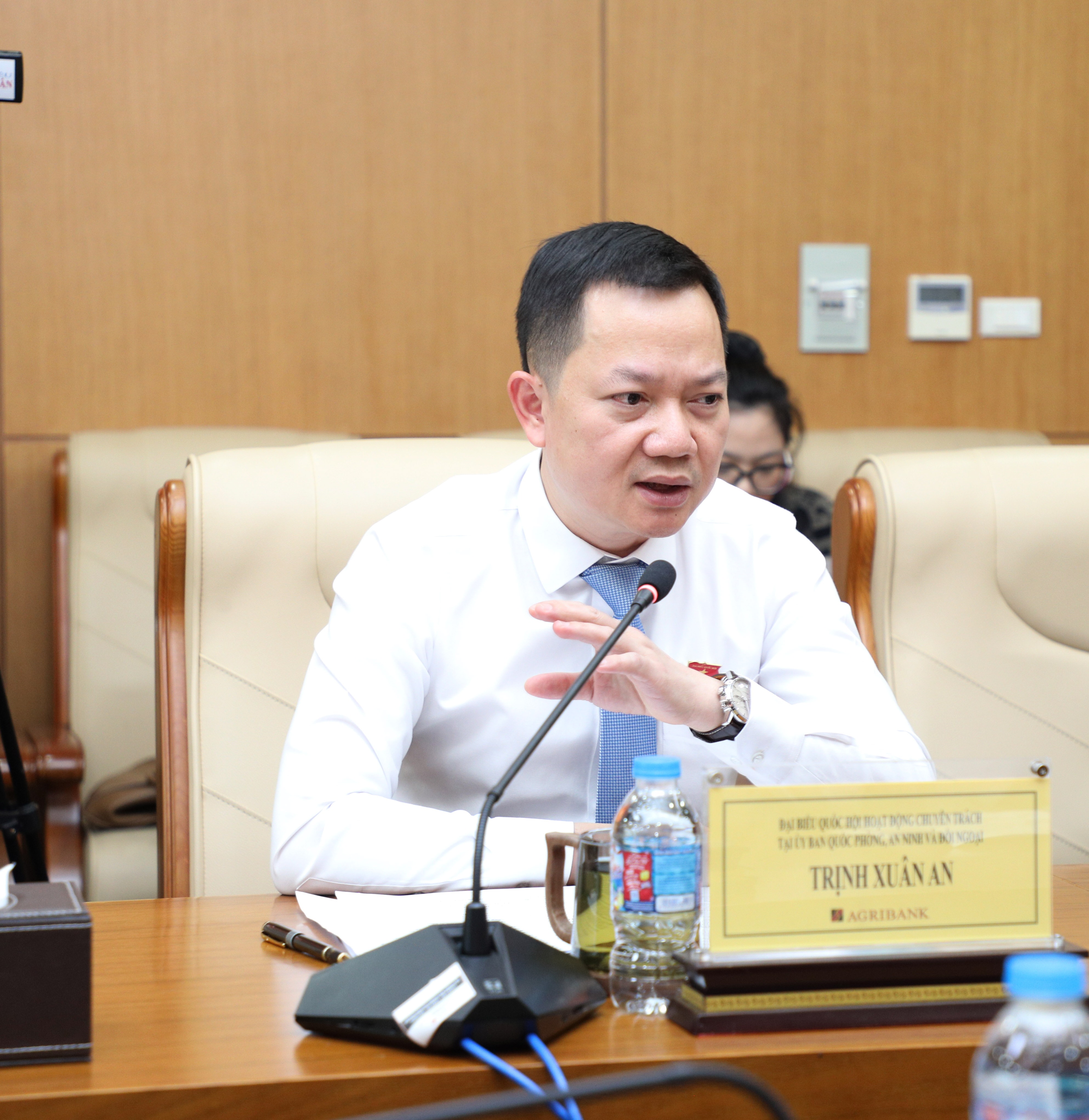 Đại biểu Quốc hội hoạt động chuyên trách tại Ủy ban Quốc phòng, An ninh và Đối ngoại Trịnh Xuân An phát biểu 2