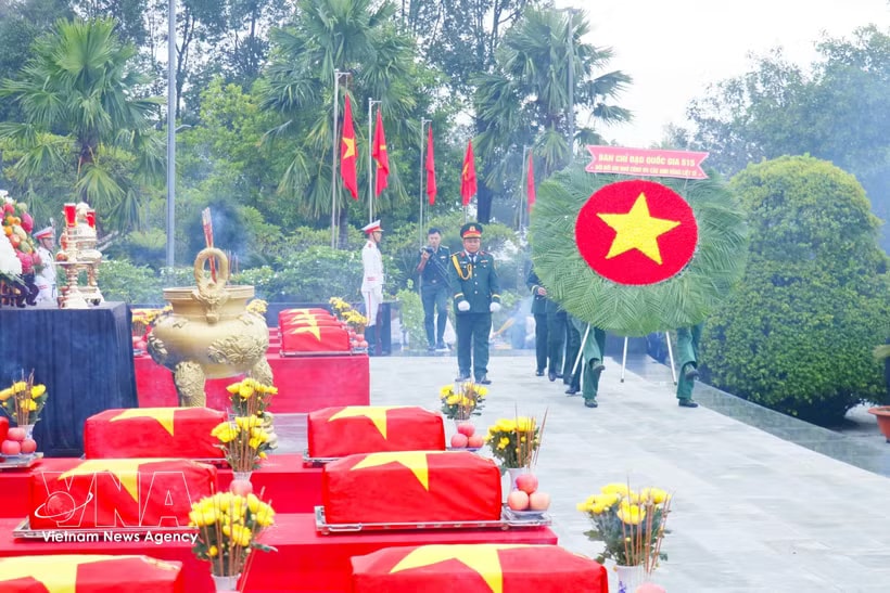 A reception, memorial and burial ceremony for the martyrs is scheduled to be held at the Nghi Loc Martyrs’ Cemetery in Dong Loc commune, Nghe An province, on May 20. (Illustrative photo: VNA)