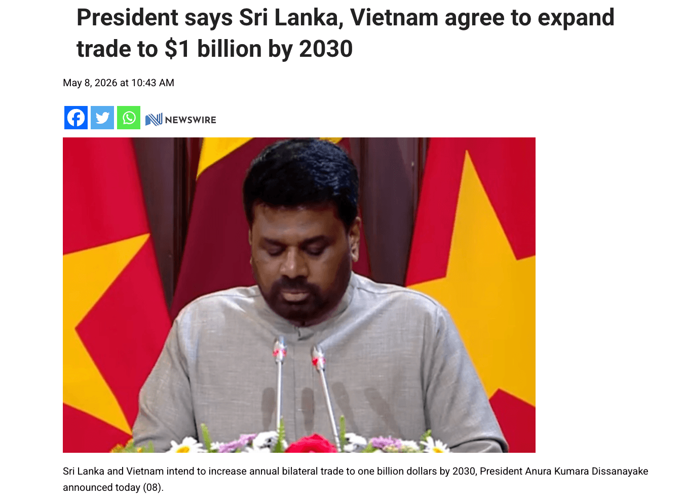 to lam sri 10