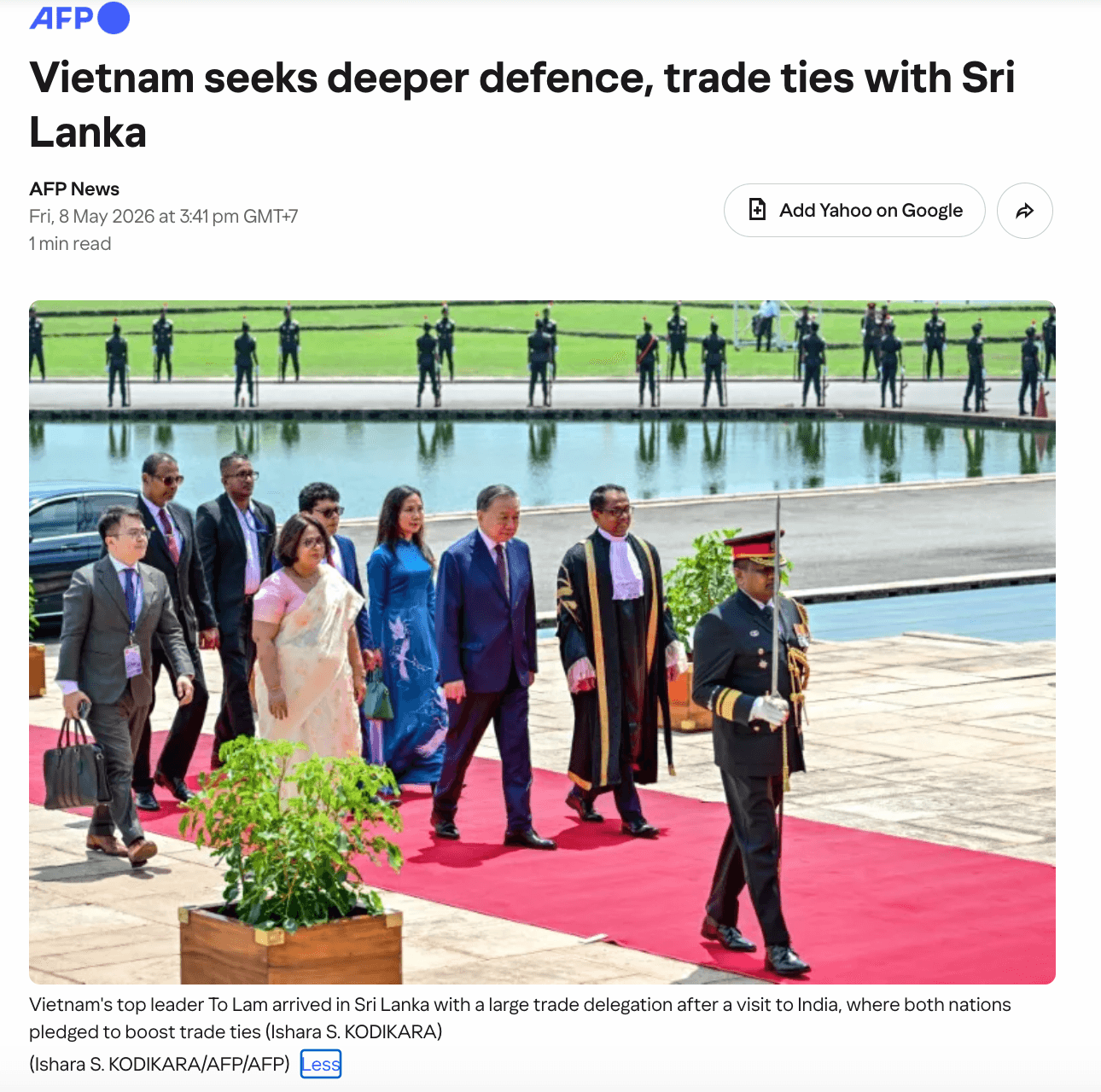 to lam sri 8