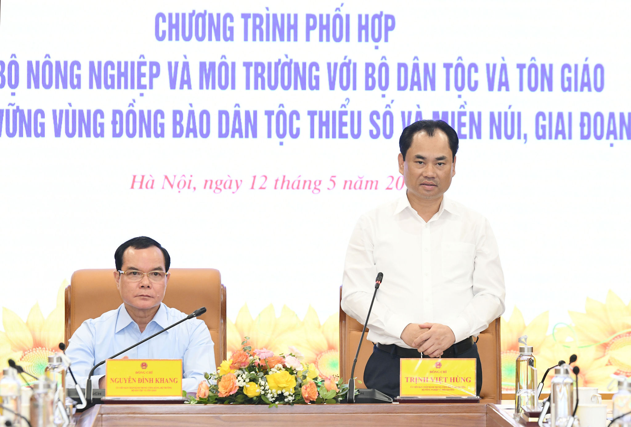 Bộ trưởng Bộ Nông nghiệp và Môi trường Trịnh Việt Hùng phát biểu.2