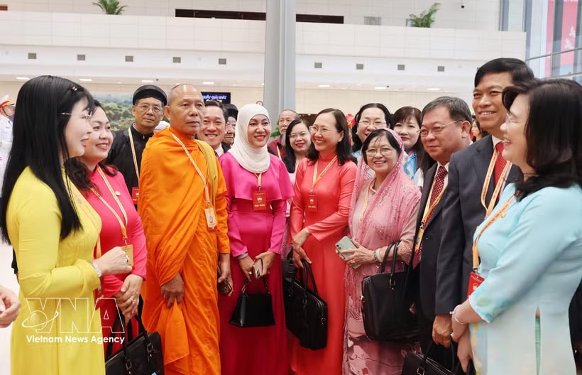 Delegates to the 11th National Congress of the Vietnam Fatherland Front (VFF) for the 2026–2031 tenure. (Photo: VNA)