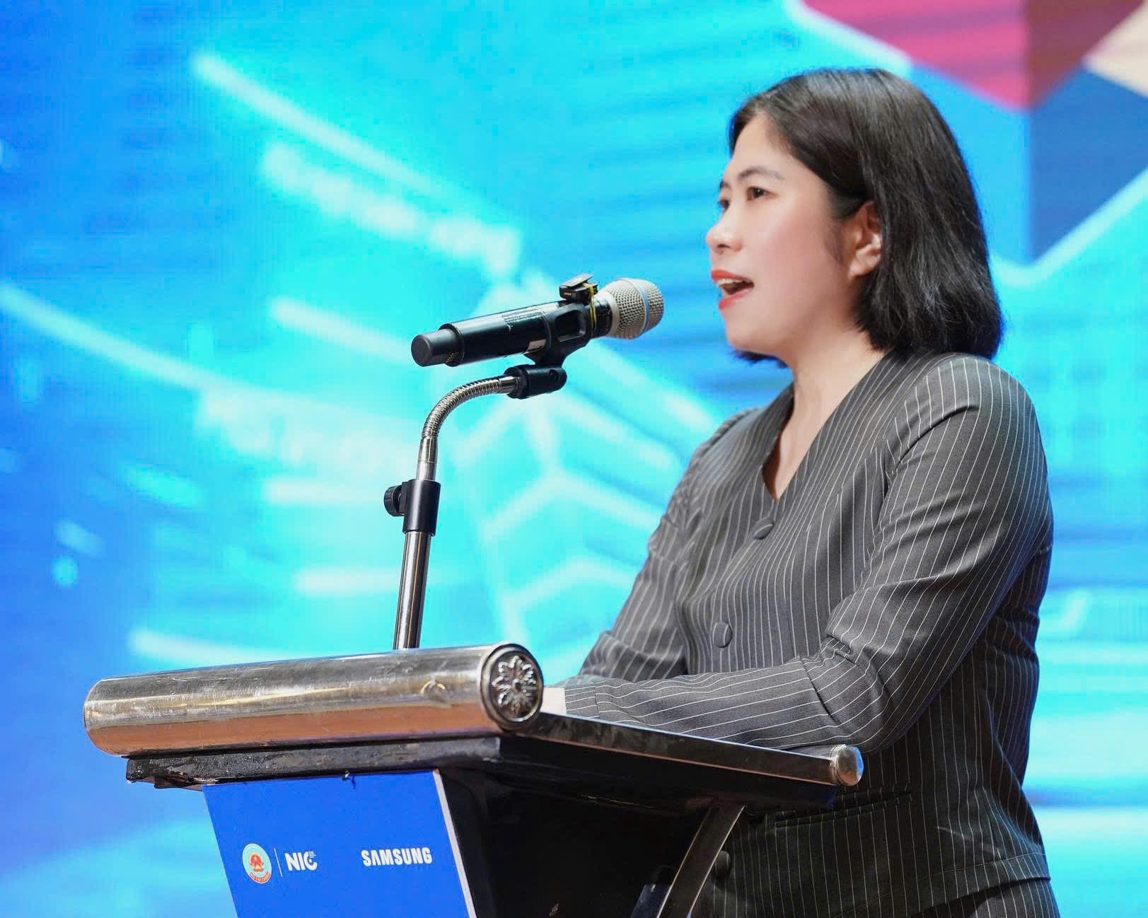 Cik Tan Anh - Ketua Jabatan Pembangunan Sumber Manusia - Pusat Inovasi Negara, telah berucap di acara tersebut.