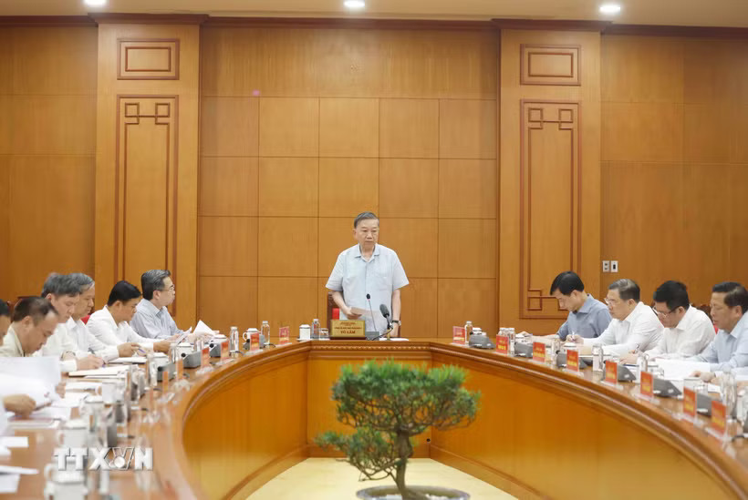 Tổng Bí thư, Chủ tịch nước Tô Lâm phát biểu. (Ảnh: Thống Nhất/TTXVN)