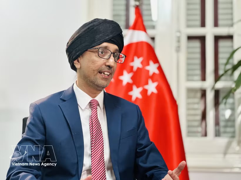 Singaporean Ambassador to Vietnam Rajpal Singh (Photo: VNA)
