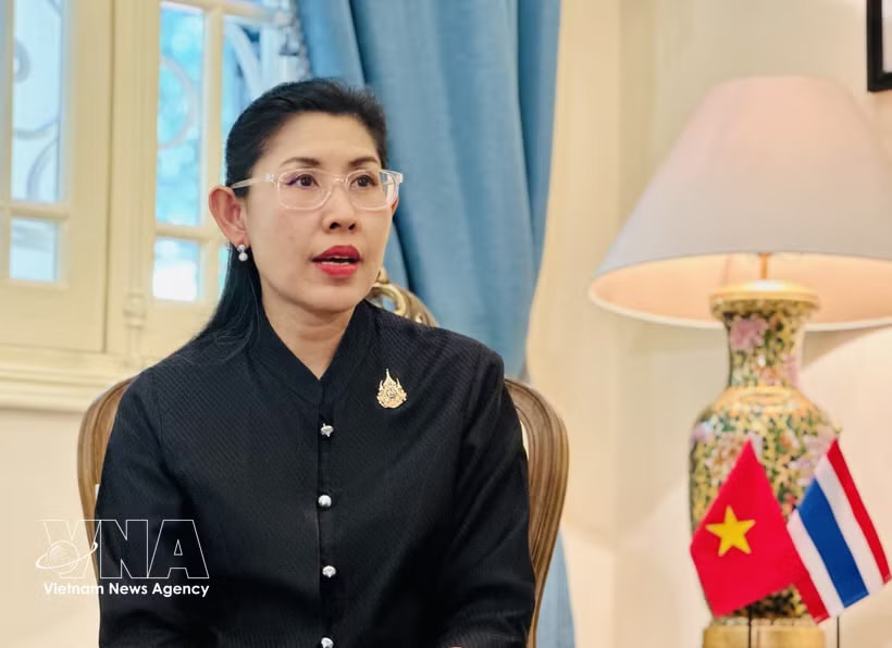 Thai Ambassador to Vietnam Urawadee Sriphiromya (Photo: VNA)