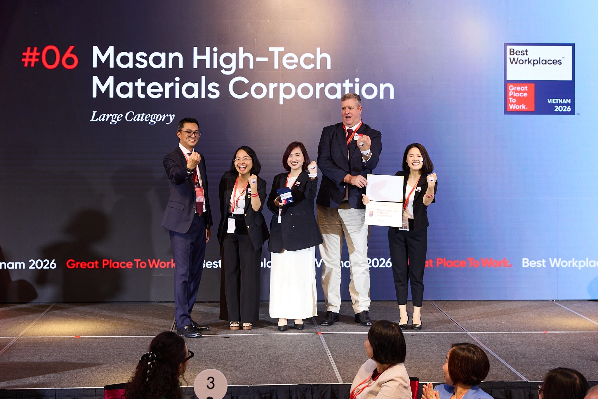 Masan High-Tech Materials ghi danh Top 10 Best Workplaces™ - Vietnam 2026 (1)