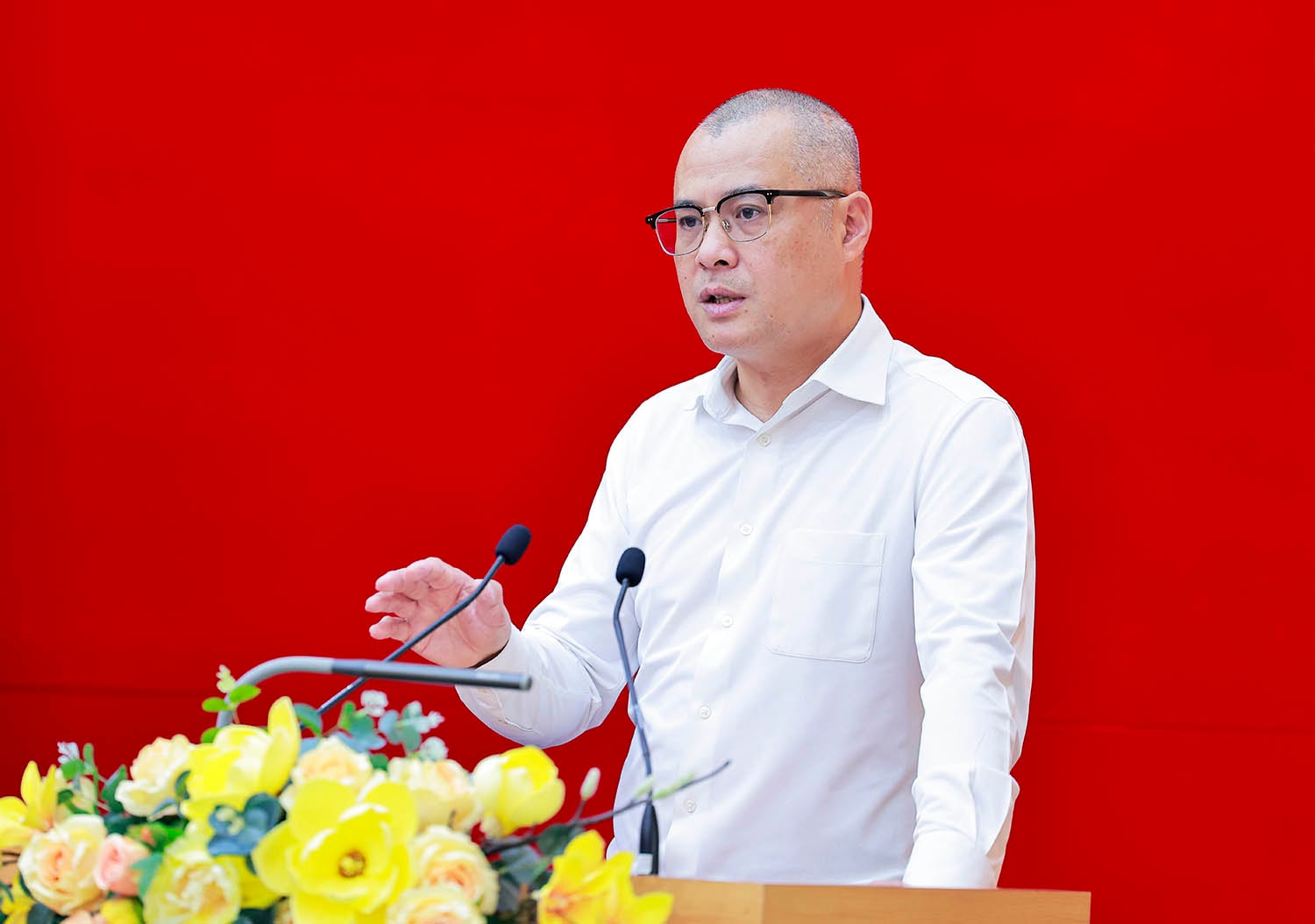 Bí thư Tỉnh ủy Phạm Đại Dương phát biểu