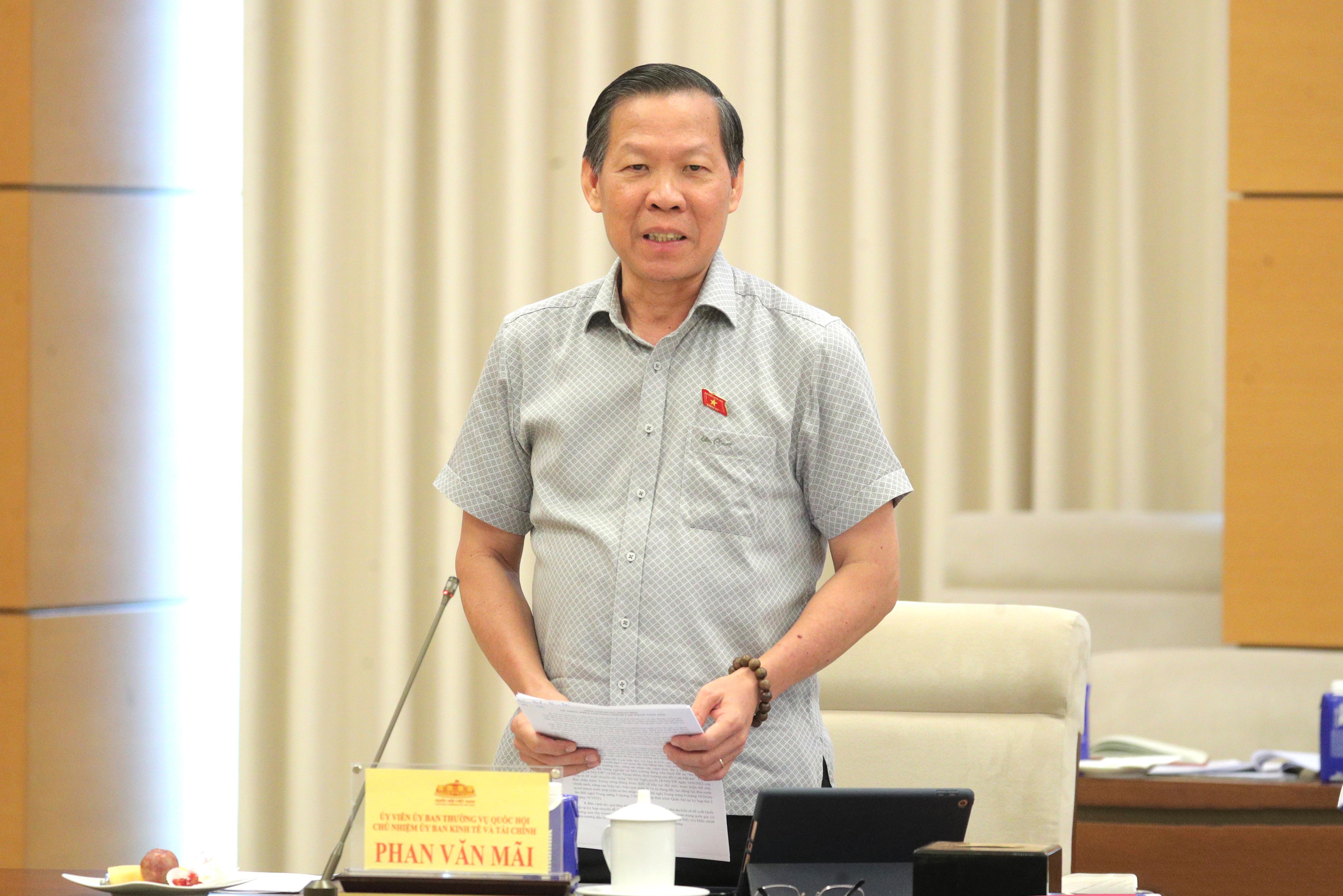 Chủ nhiệm Ủy ban Kinh tế và Tài chính Phan Văn Mãi