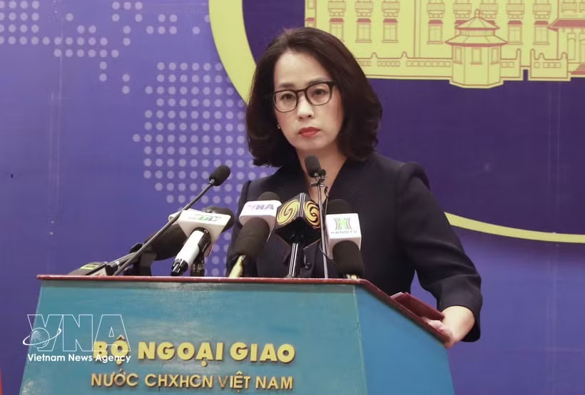 Spokeswoman of the Ministry of Foreign Affairs Pham Thu Hang. (Photo: VNA)