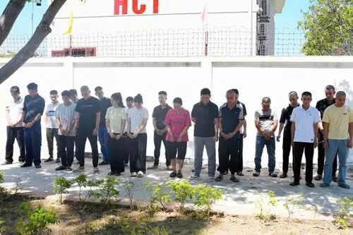 Các đối tượng trong đường dây bị bắt giữ.