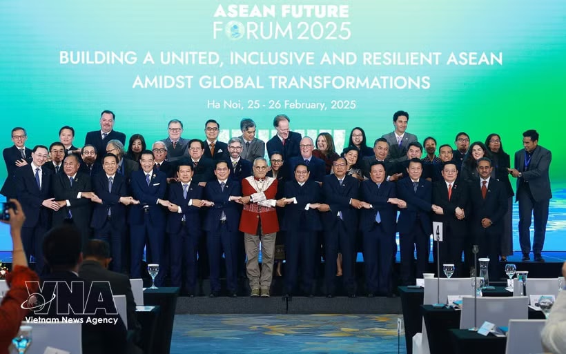 Delegations attending the ASEAN Future Forum 2025 in Hanoi (Photo: VNA)