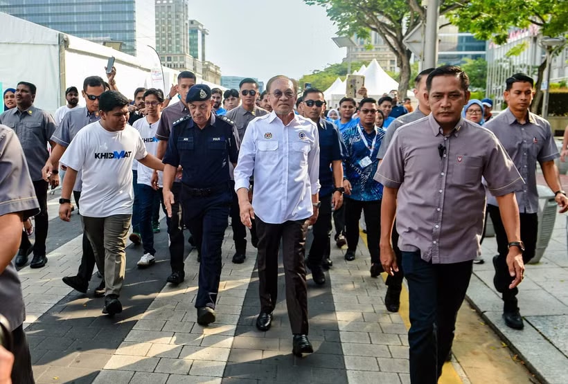 Datuk Seri Anwar Ibrahim attends the National TVET Day 2026 celebration at Dataran Putrajaya today. (Photo: Bernama) 