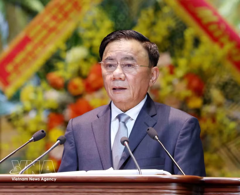 Politburo member and Permanent member of the Party Central Committee’s Secretariat Tran Cam Tu speaks at the 9th National Congress of the Vietnam Farmers’ Union on June 8. (Photo: VNA)