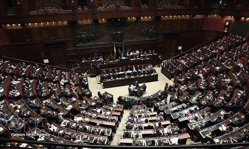 A view of a session of the Italian Parliament in Rome (Photo: Anadolu Agency/VNA)
