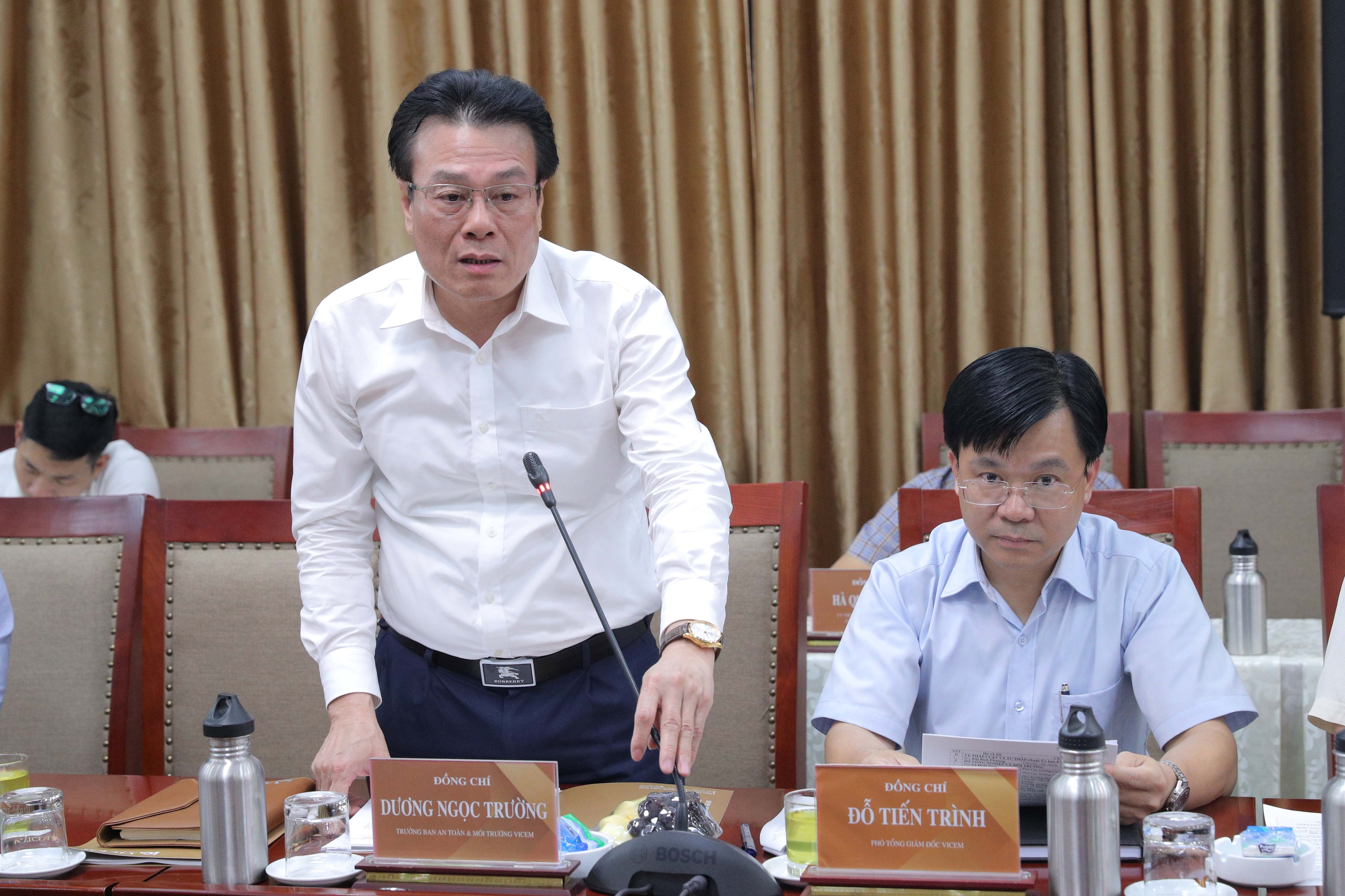 Trưởng Ban An toàn và môi trường VICEM Dương Ngọc Trường