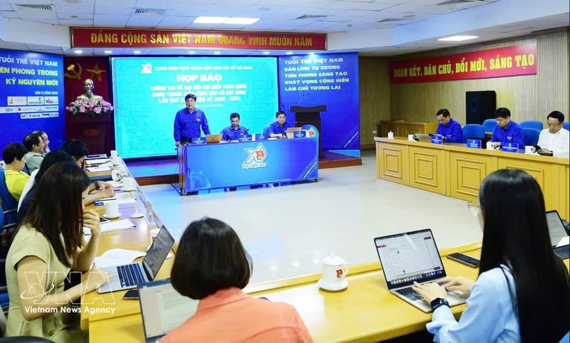 At the press conference on the 13th National Congress of the Ho Chi Minh Communist Youth Union in Hanoi on June 15 (Photo: VNA)