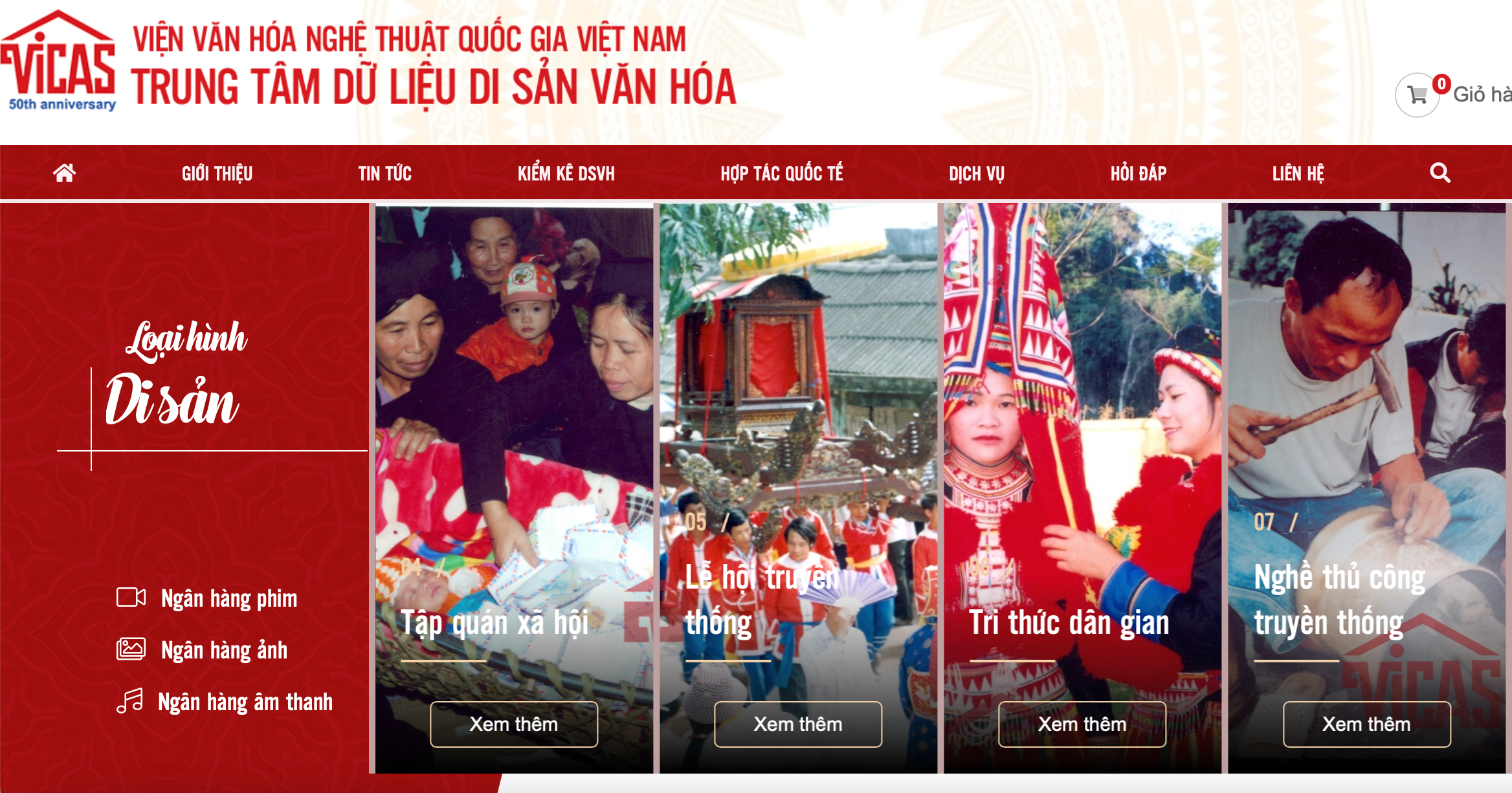 CSDL lĩnh vực văn hóa