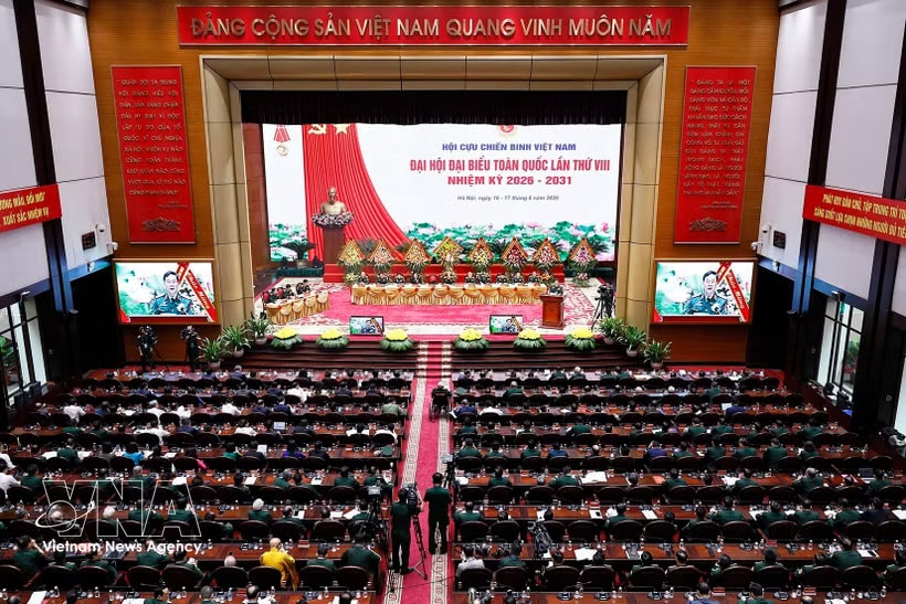 At the opening session of the 8th National Congress of the Vietnam War Veterans' Association (VWVA) for the 2026-2031 term in Hanoi on June 17. (Photo: VNA)