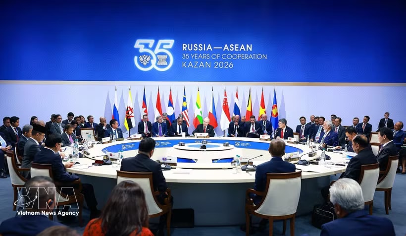The plenary session of the ASEAN – Russia Commemorative Summit marking 35 years of relations takes place in Kazan, the capital of Russia’s Republic of Tatarstan, on June 18. (Photo: VNA)
