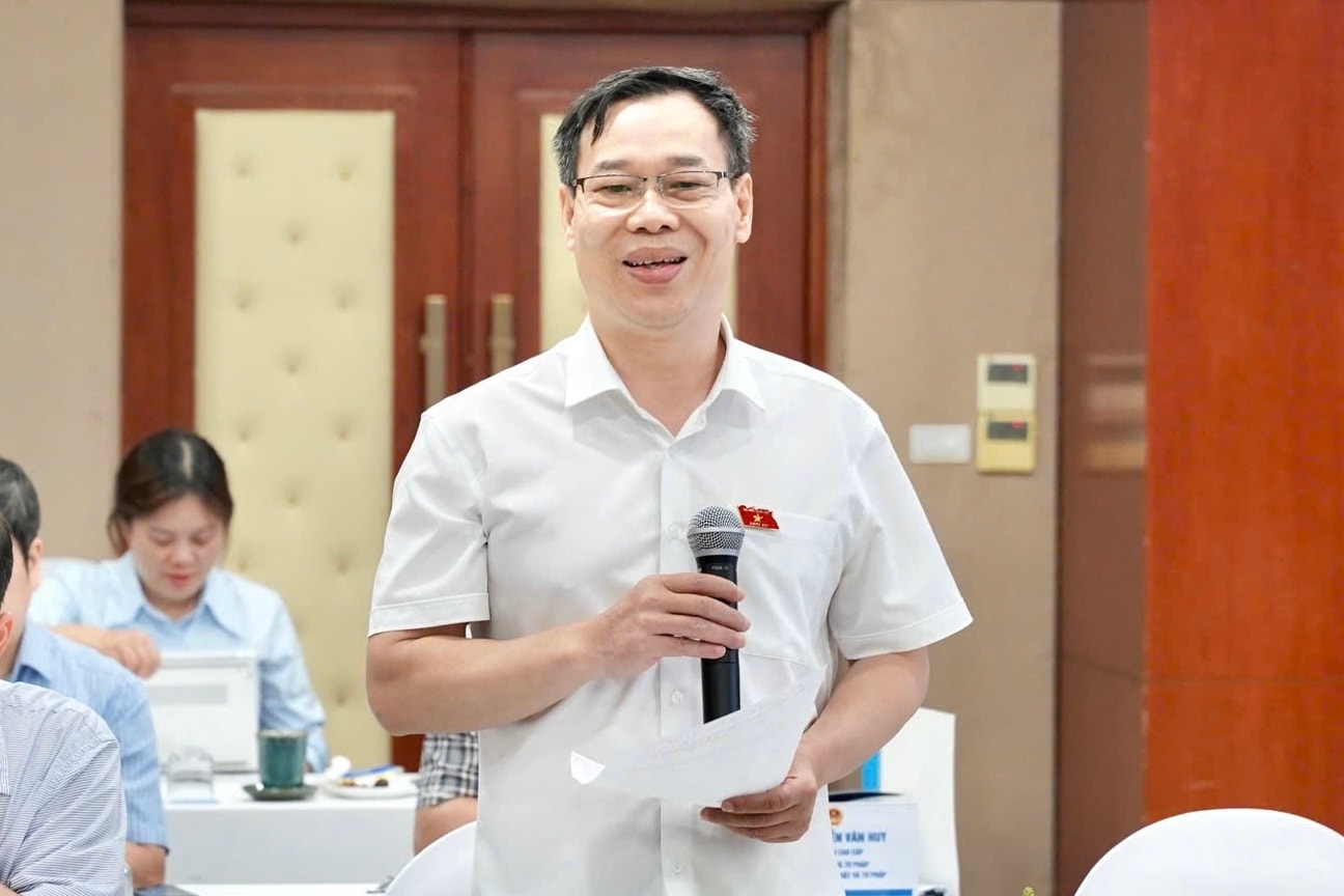 Phó Chủ nhiệm Ủy ban Khoa học, Công nghệ và Môi trường Đỗ Đức Hồng Hà phát biểu