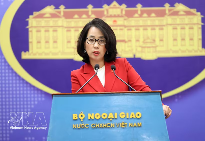 Spokesperson of the Ministry of Foreign Affairs Pham Thu Hang (Photo: VNA)