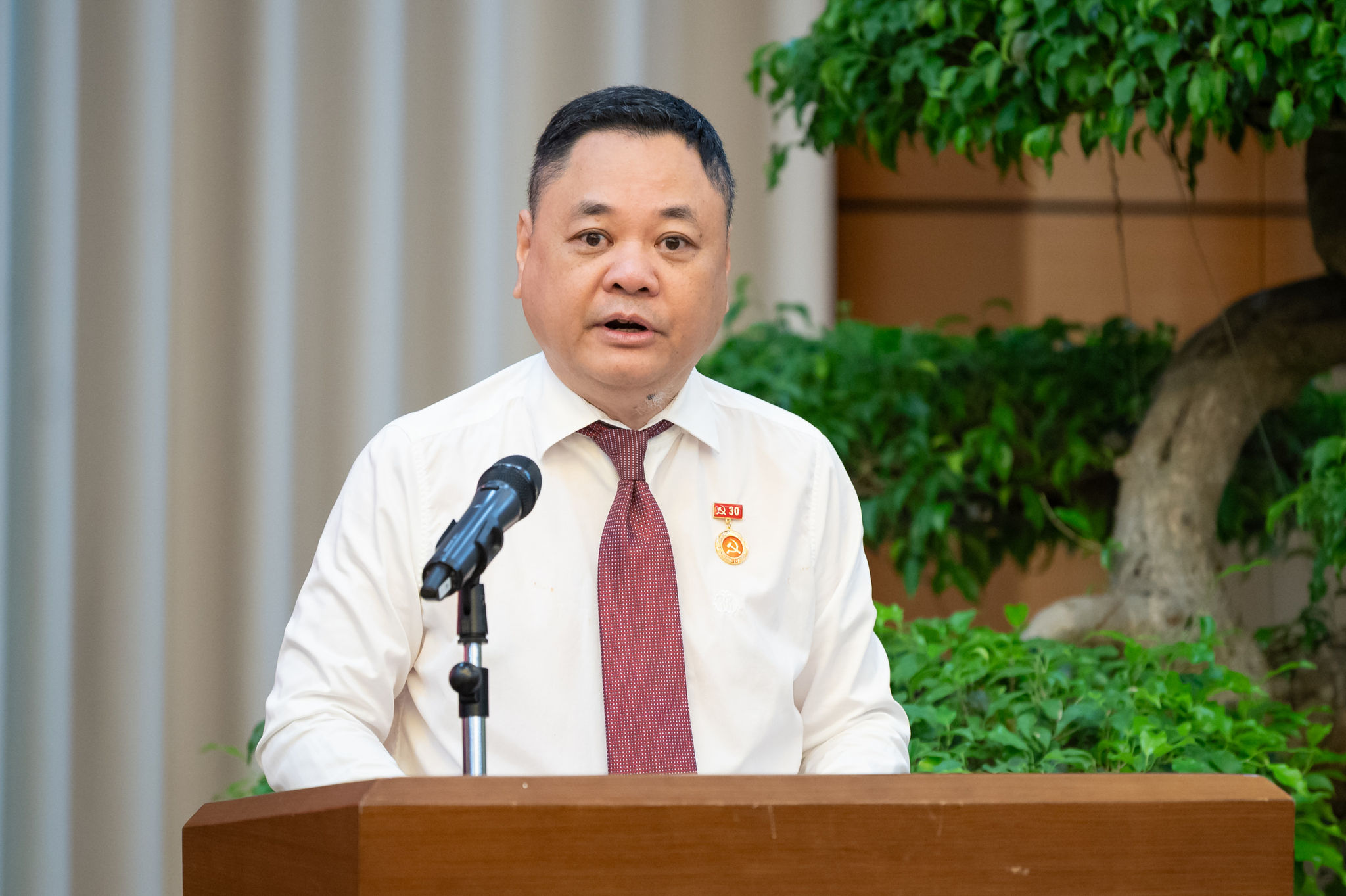 Phó Chủ nhiệm UBKTTC Nguyễn Ngọc Bảo phát biểu