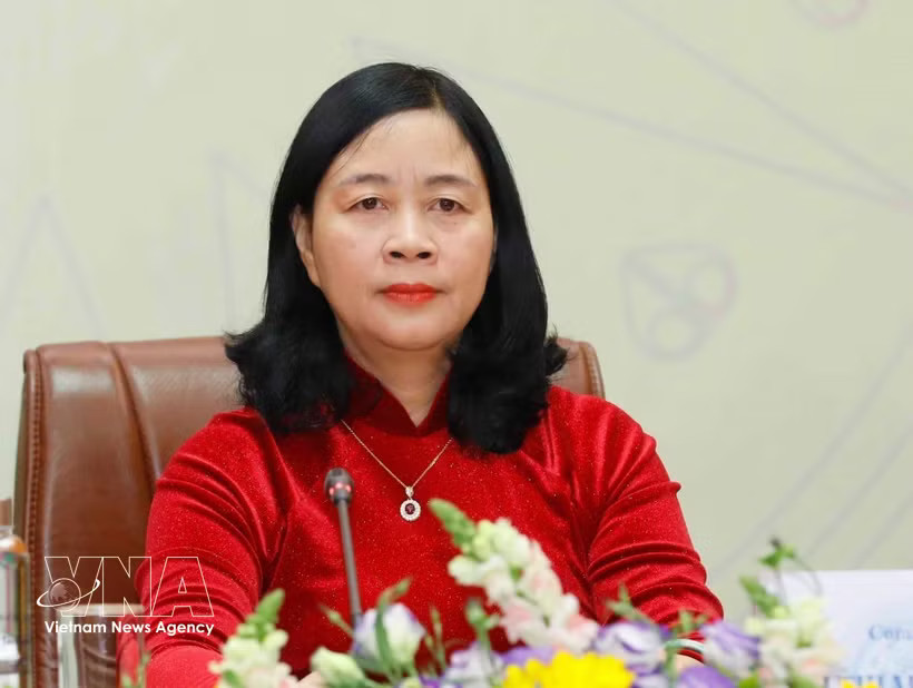 Bui Thi Minh Hoai, Politburo member, Secretary of the Party Central Committee and President of the Vietnam Fatherland Front (VFF) Central Committee (Photo: VNA)