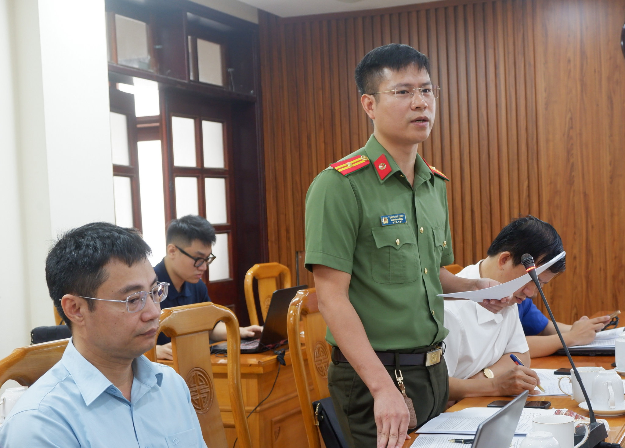Đại diện Công an tỉnh Hà Tĩnh