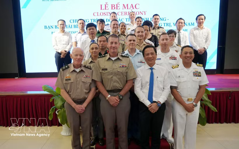 Delegates at the closing ceremony of the Pacific Partnership – Pacific Friendship 2026 programme. (Photo: VNA) 