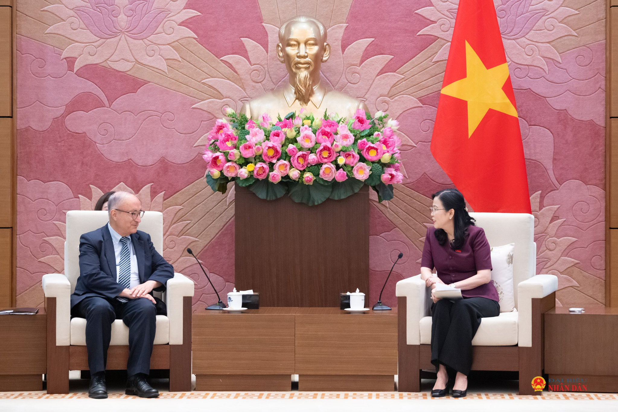 Chủ nhiệm Ủy ban Khoa học, Công nghệ và Môi trường Nguyễn Thanh Hải tiếp Chủ tịch Tổ chức Hỗ trợ Đại học Thế giới Đức (WUS) TS. Kambiz Ghawami