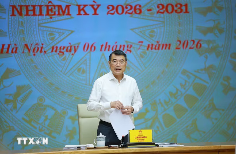Thủ tướng Lê Minh Hưng, Chủ tịch Hội đồng Thi đua - Khen thưởng Trung ương chủ trì Phiên họp lần thứ hai. (Ảnh: Dương Giang/TTXVN)