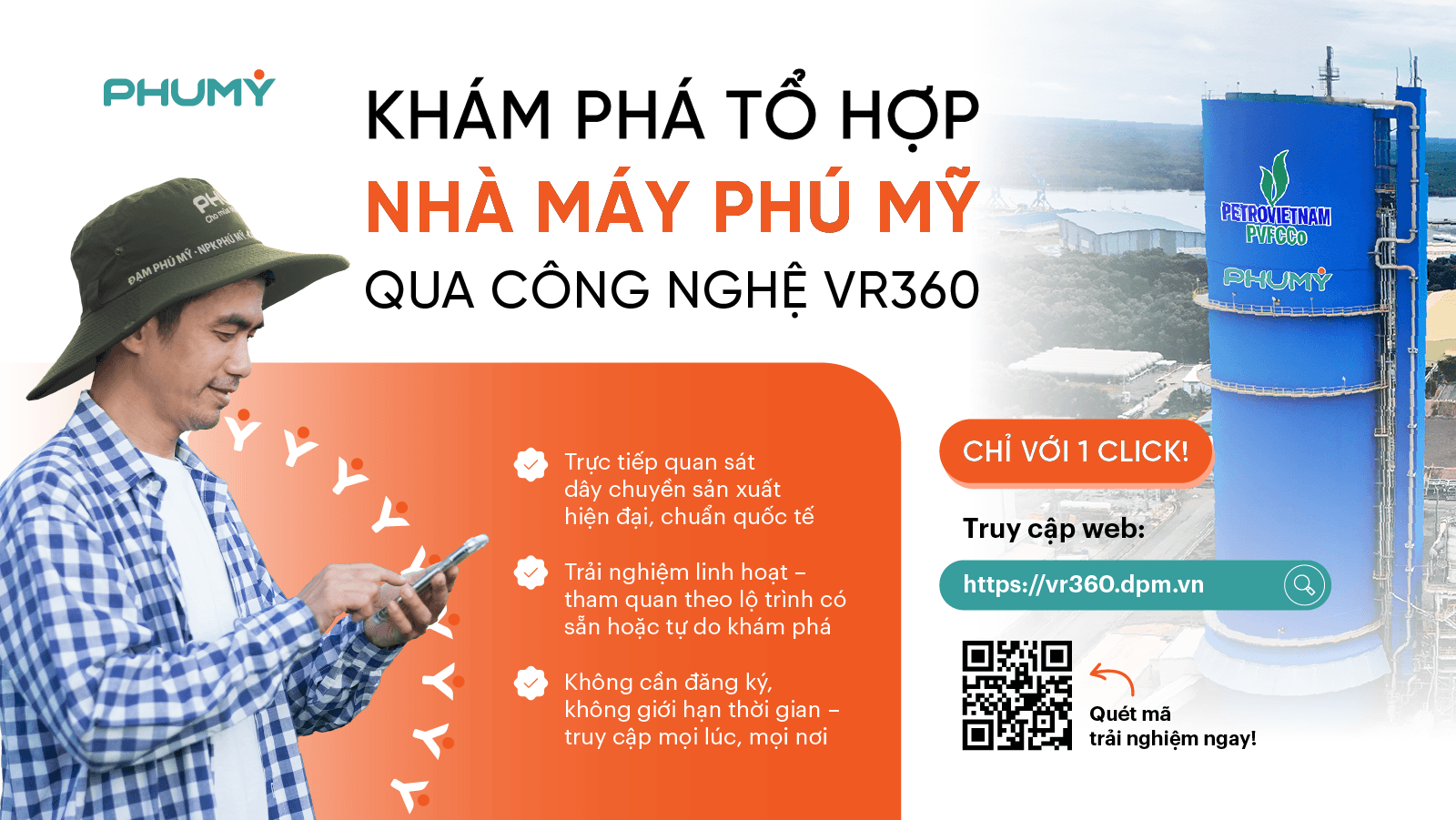 Nền tảng tham quan tổ hợp Nhà máy Phú Mỹ trực tuyến bằng công nghệ VR360