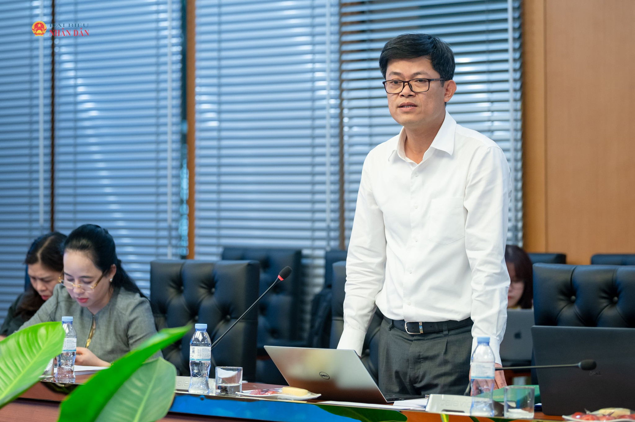 Cục trưởng Cục Quản trị Phạm Đức Thảo phát biểu