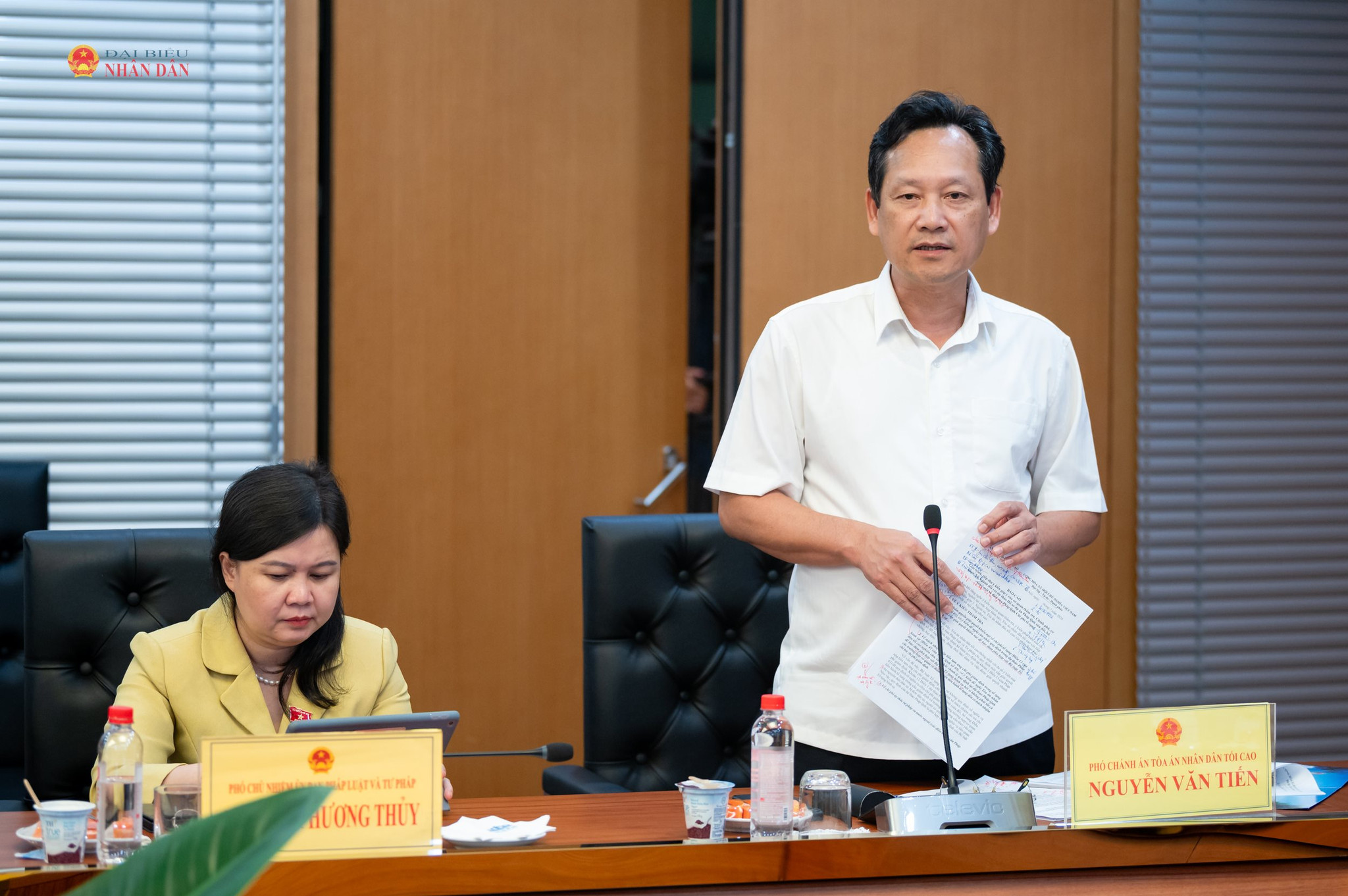 Phó Viện trưởng VKSNDTC Nguyễn Văn Tiến phát biểu