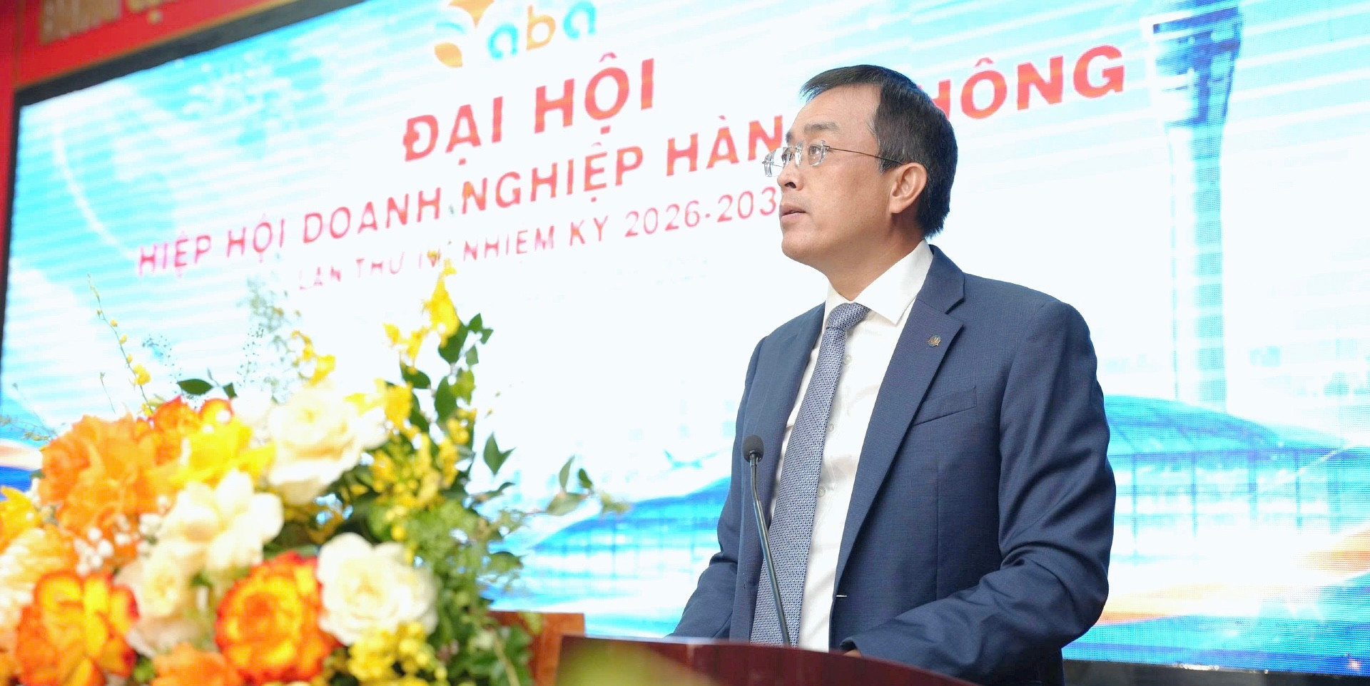 2. Ông Đặng Ngọc Hòa phát biểu nhận nhiệm vụ Chủ tịch Hiệp hội Doanh nghiệp Hàng không nhiệm kỳ 2026-2031