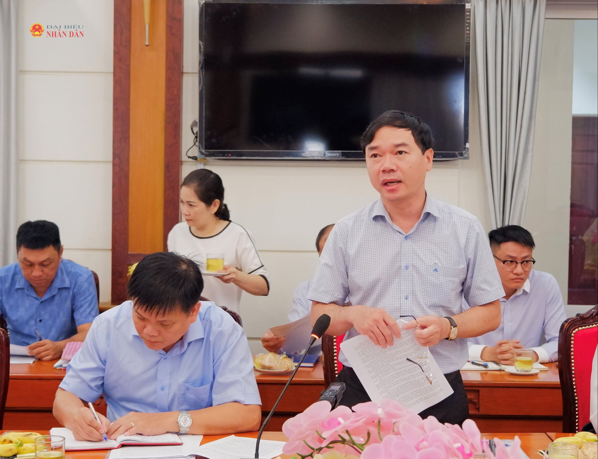 Đại diện Sở Xây dựng TP. Hồ Chí Minh báo cáo tại hội nghị. Ảnh: Hoa Lê 