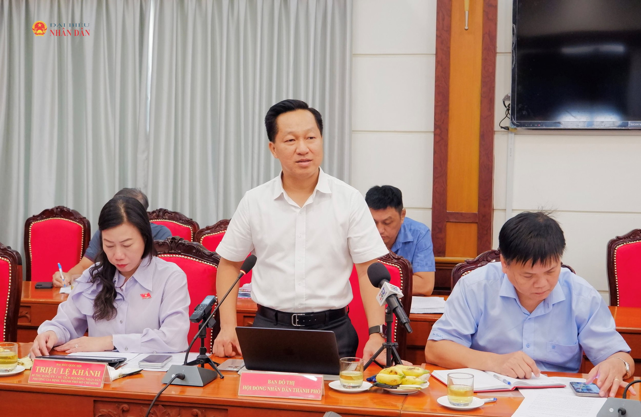 Trưởng Ban Đô thị HĐND TP. Hồ Chí Minh Hoàng Tùng phát biểu. Ảnh: Hoa Lê