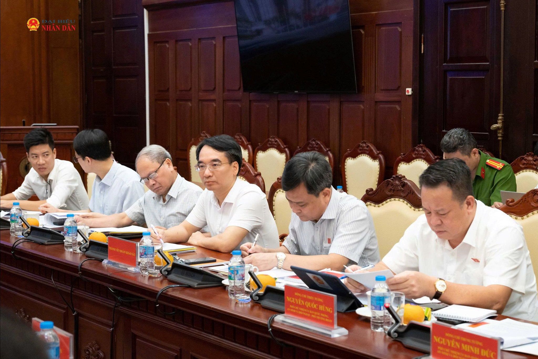 Các đại biểu tham dự cuộc làm việc với Ngân hàng nhà nước Việt Nam