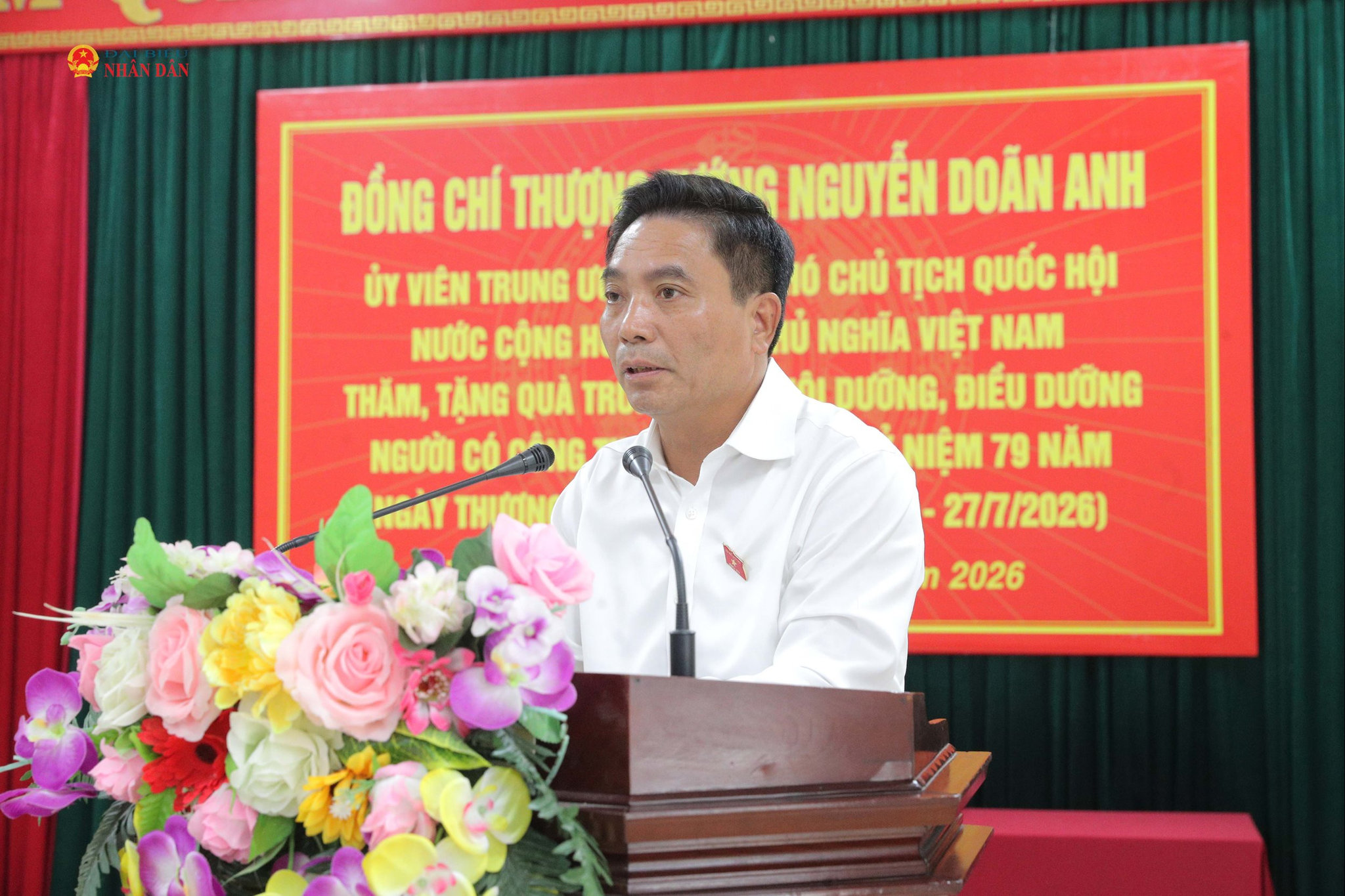Phó Chủ tịch Quốc hội, Thượng tướng Nguyễn Doãn Anh phát biểu