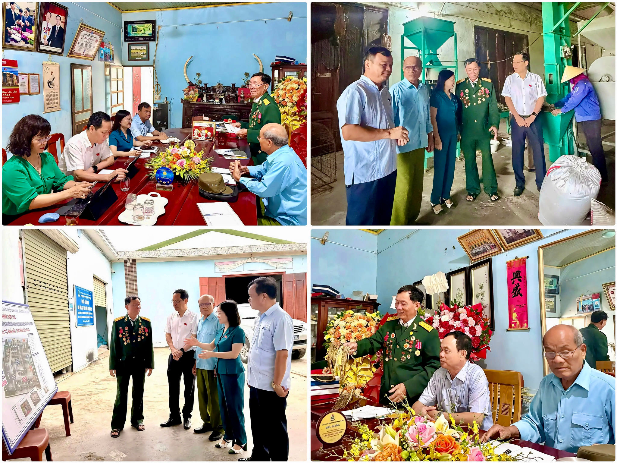 Đoàn ĐBQH tỉnh Nghệ An khảo sát thực tế tại Công ty TNHH Khoa học và Công nghệ Vĩnh Hòa.