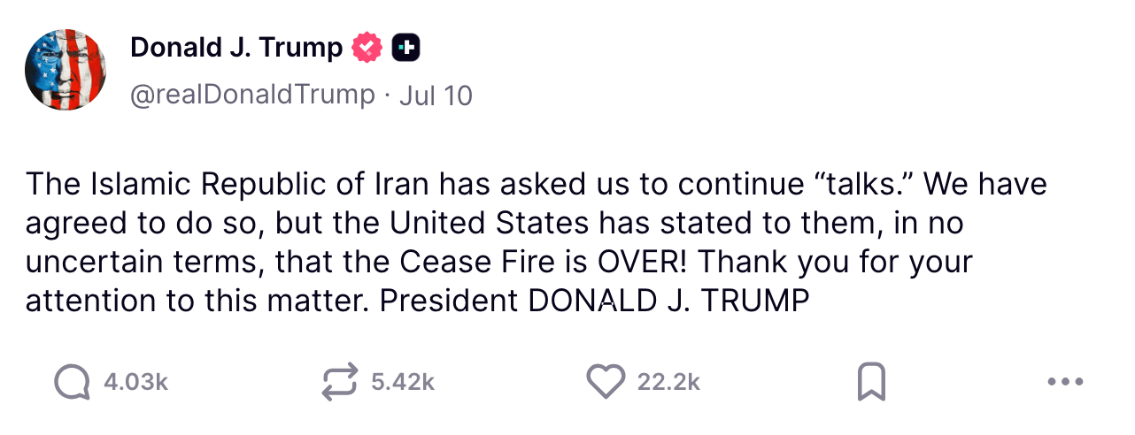 trump truth social