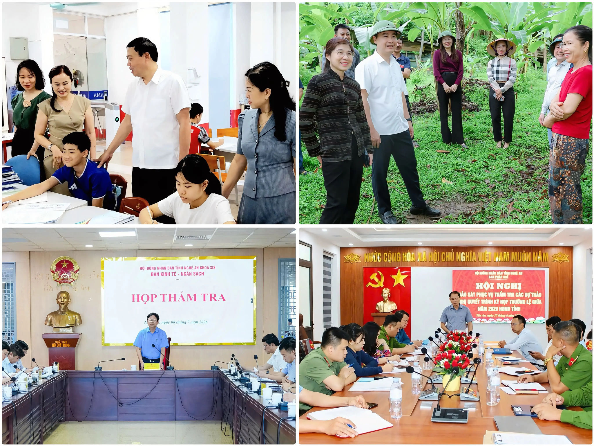 Thường trực và các Ban HĐND tỉnh Nghệ An tăng cường khảo sát, thẩm tra các nội dung trình kỳ họp.