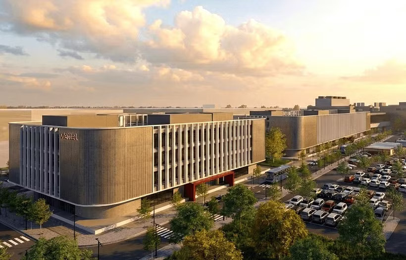 A perspective of the Viettel Military Industry and Telecoms Group's high-tech semiconductor chip manufacturing plant at Hoa Lac Hi-Tech Park. (Photo: Viettel)