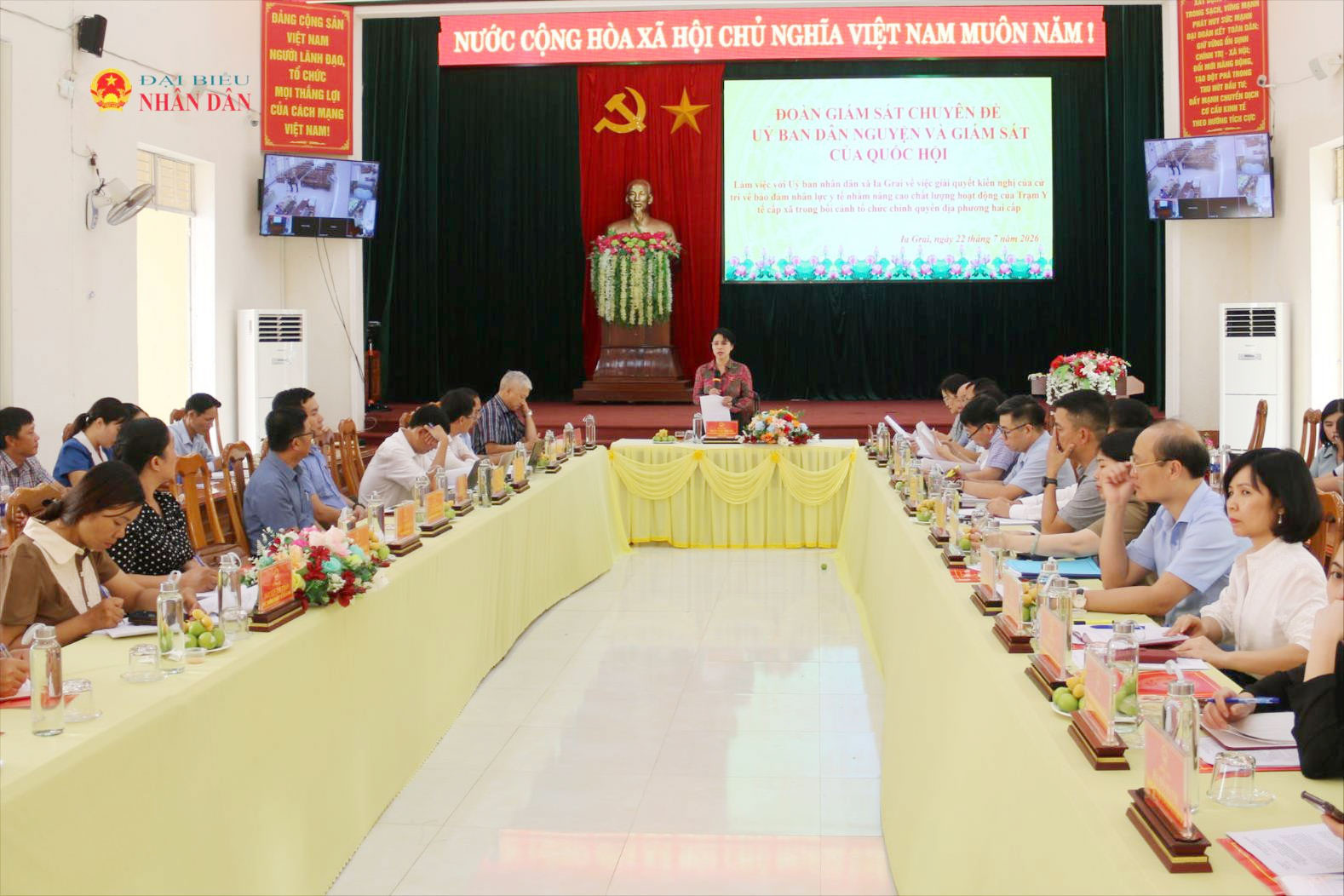 Đoàn giám sát của Ủy ban Dân nguyện và Giám sát làm việc với xã Ia Grai, Gia Lai