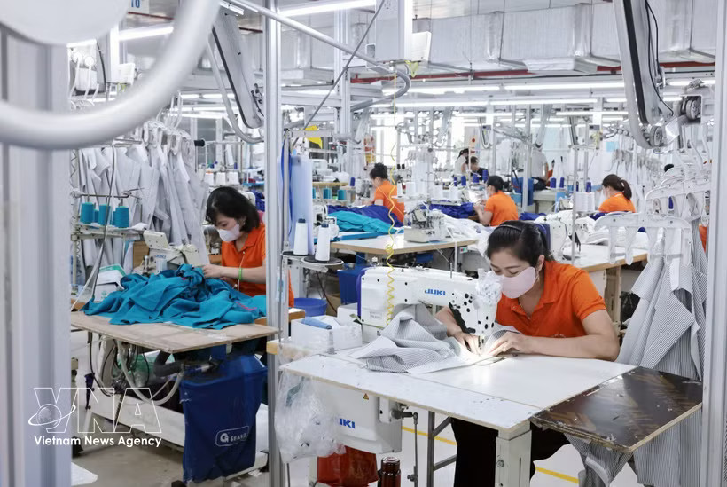 An export-oriented apparel factory of the Hung Viet Garment Joint Stock Company (Photo: VNA)