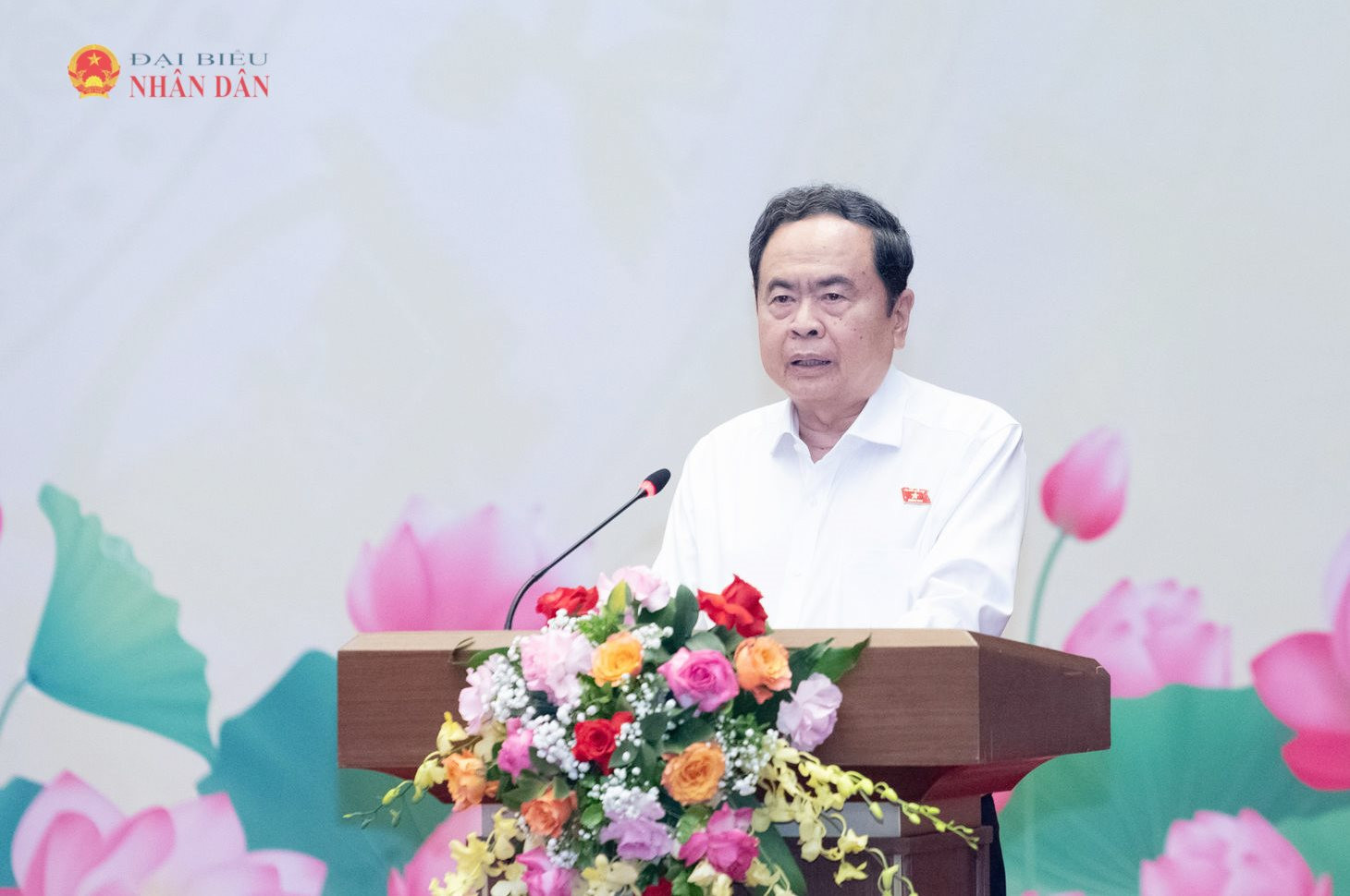 Chủ tịch Quốc hội Trần Thanh Mẫn phát biểu khai mạc Hội nghị.